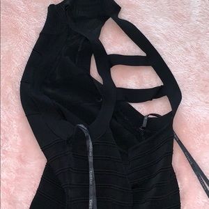 Bebe Black Bandage Dress